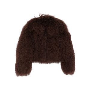 Santoro Brown Jackets - Faux Fur & Shearling Jackets Women